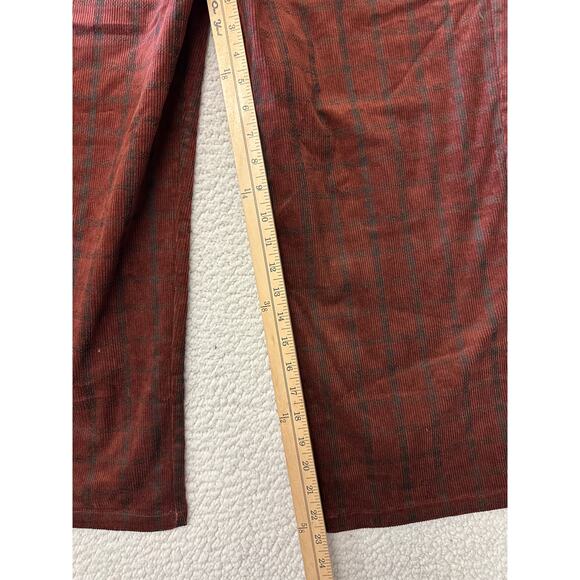 NWT* Disturbia Womens Corduroy Check Straight Leg Crop Trouser Pants Size 8 - Picture 2 of 10